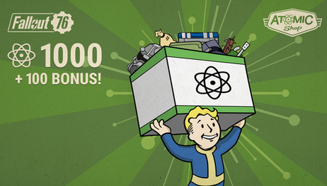Купить Fallout 76: 1000 (+100 Bonus) Atoms